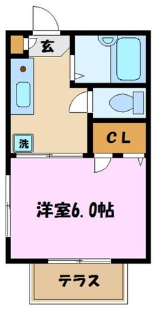 メゾンドシャルポンティエ1の物件間取画像